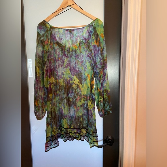 Women’s multi coloured blouse 2X GUC - Picture 2 of 3